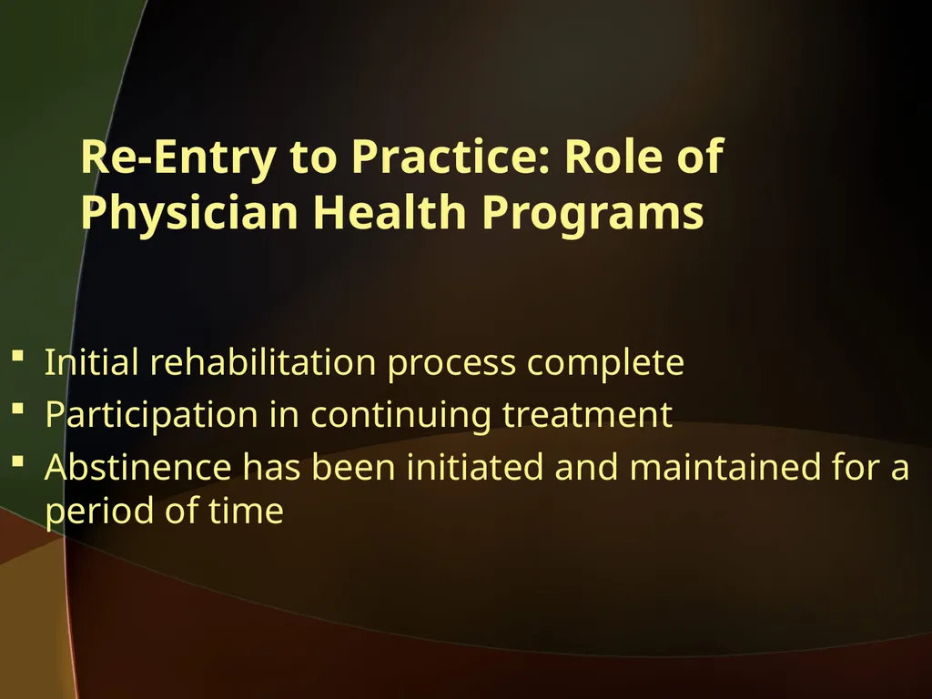 When the Healer Needs Healing: Impairment in - slide 40 of 50