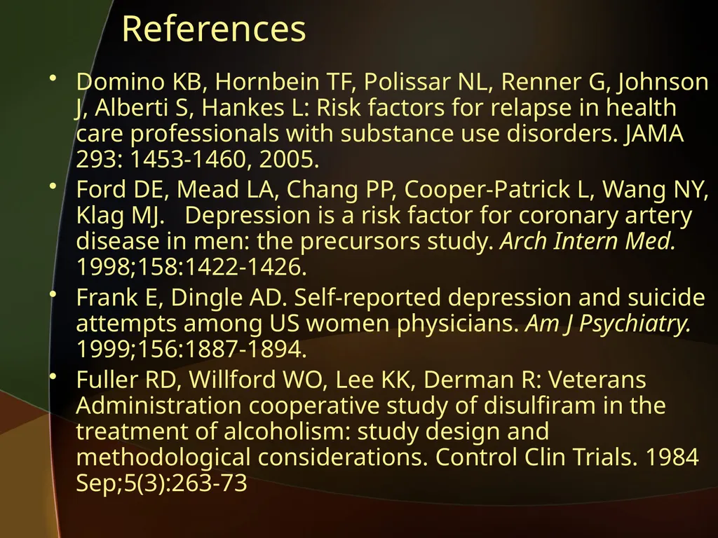 When the Healer Needs Healing: Impairment in - slide 48 of 50
