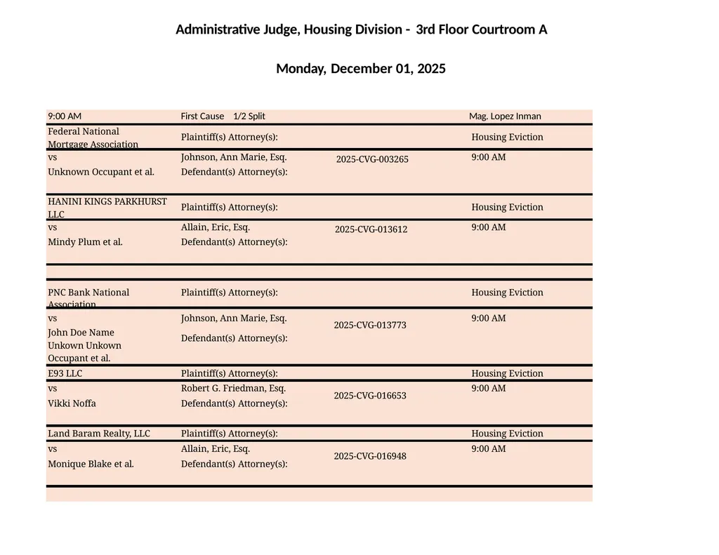 Administrative Judge, Housing Division - 3rd Floor - slide 1 of 103