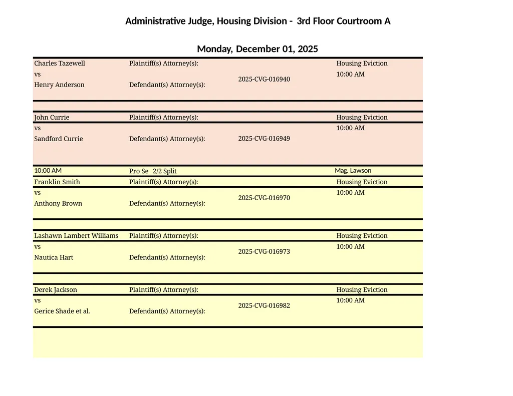 Administrative Judge, Housing Division - 3rd Floor - slide 11 of 103