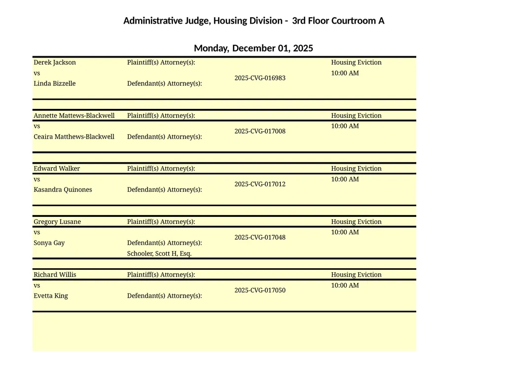 Administrative Judge, Housing Division - 3rd Floor - slide 12 of 103