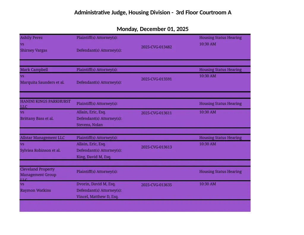 Administrative Judge, Housing Division - 3rd Floor - slide 14 of 103