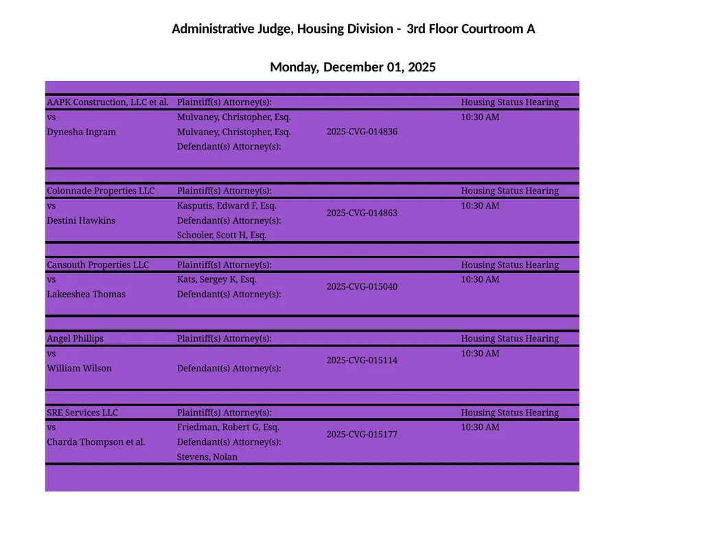 Administrative Judge, Housing Division - 3rd Floor - slide 16 of 103