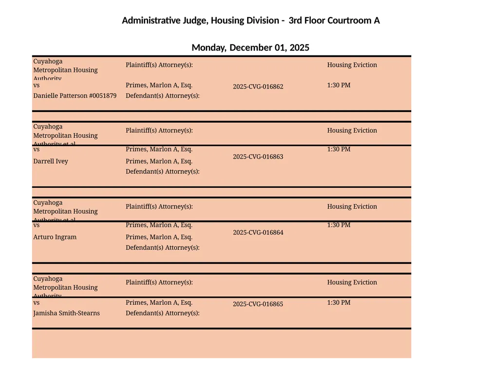Administrative Judge, Housing Division - 3rd Floor - slide 25 of 103