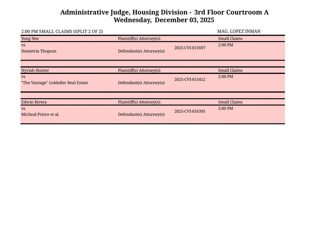 Administrative Judge, Housing Division - 3rd Floor - slide 65 of 103