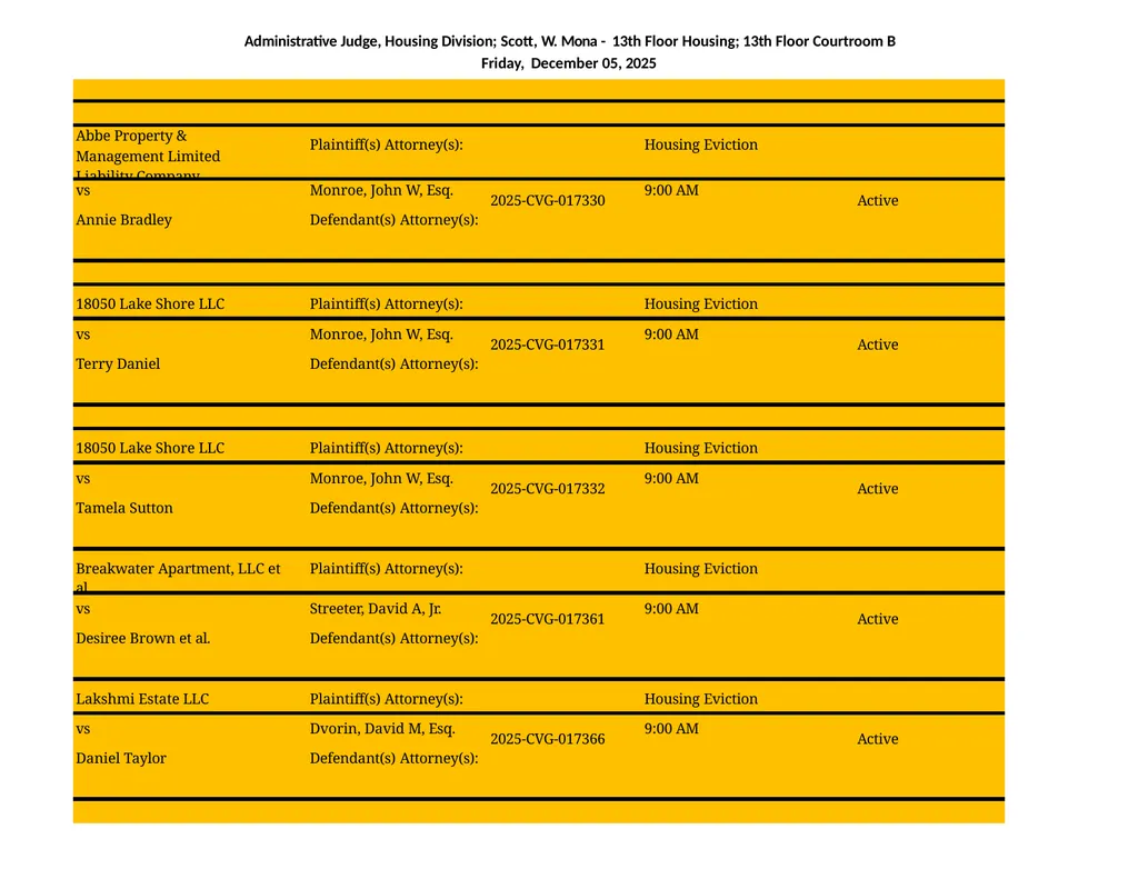 Administrative Judge, Housing Division - 3rd Floor - slide 88 of 103