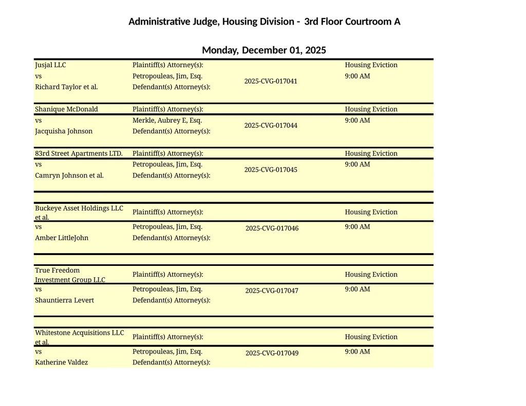 Administrative Judge, Housing Division - 3rd Floor - slide 9 of 103