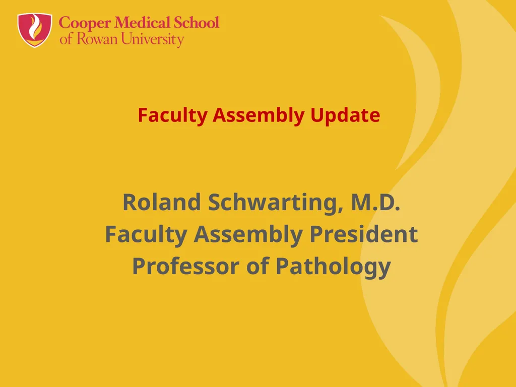 Faculty Assembly Annual Meeting July 26, 2023 - slide 4 of 30