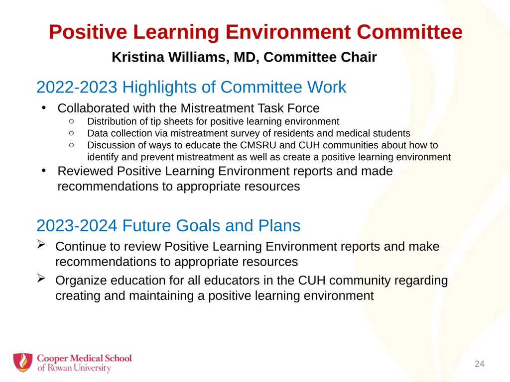 Faculty Assembly Annual Meeting July 26, 2023 - slide 24 of 30