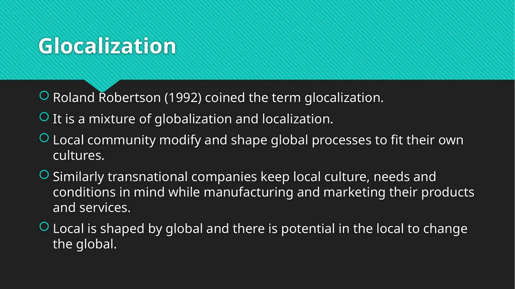 Globalization: Concept, nature and dynamics - slide 13 of 15