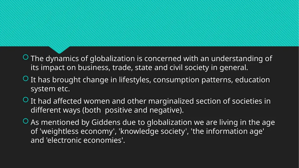 Globalization: Concept, nature and dynamics - slide 14 of 15