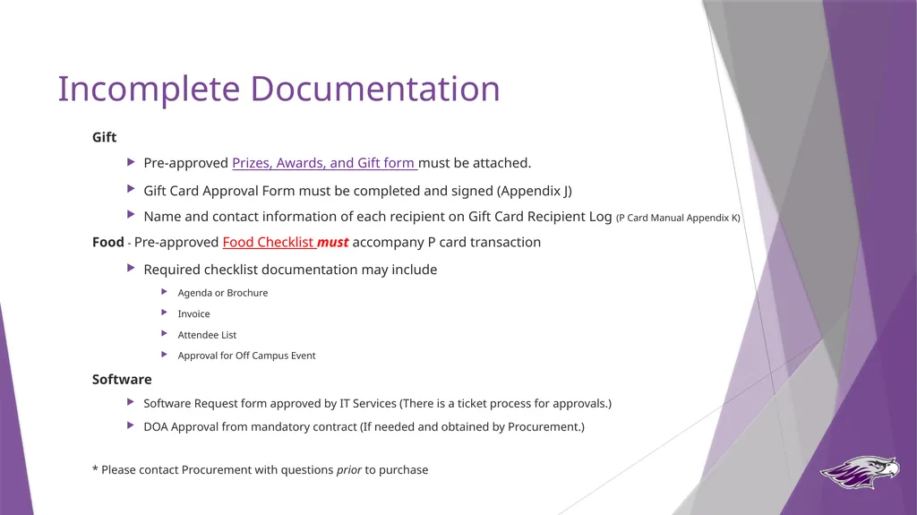 Procurement Card Program Cardholder & Approver - slide 10 of 33