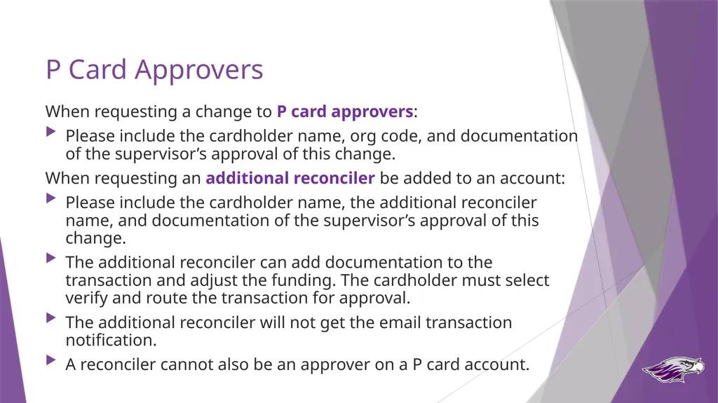 Procurement Card Program Cardholder & Approver - slide 16 of 33