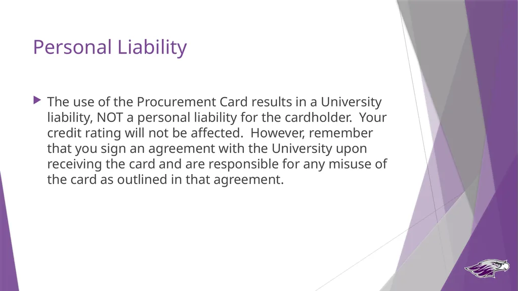 Procurement Card Program Cardholder & Approver - slide 19 of 33