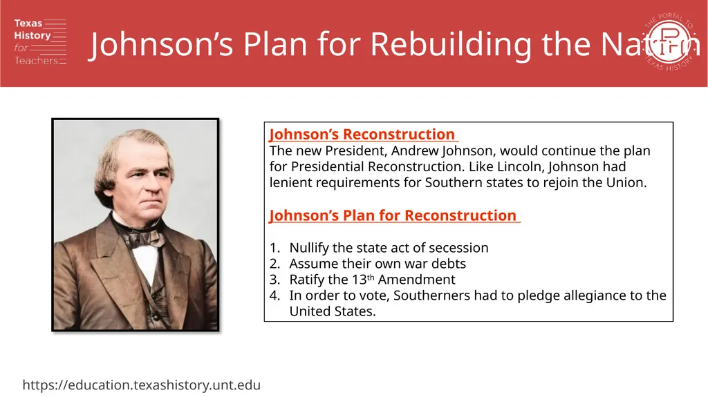 Reconstruction: The Challenges of Reunification - slide 6 of 20