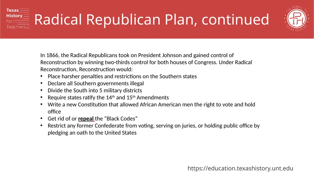 Reconstruction: The Challenges of Reunification - slide 13 of 20
