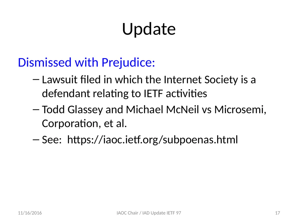 Leslie Daigle IAOC Chair Ray Pelletier IAD - slide 17 of 29