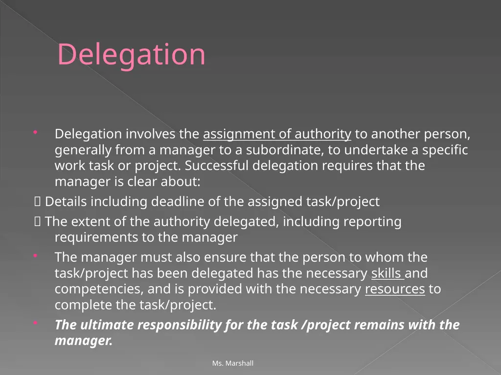 Management and Management Skills Chapters 5 & 6 - slide 19 of 39