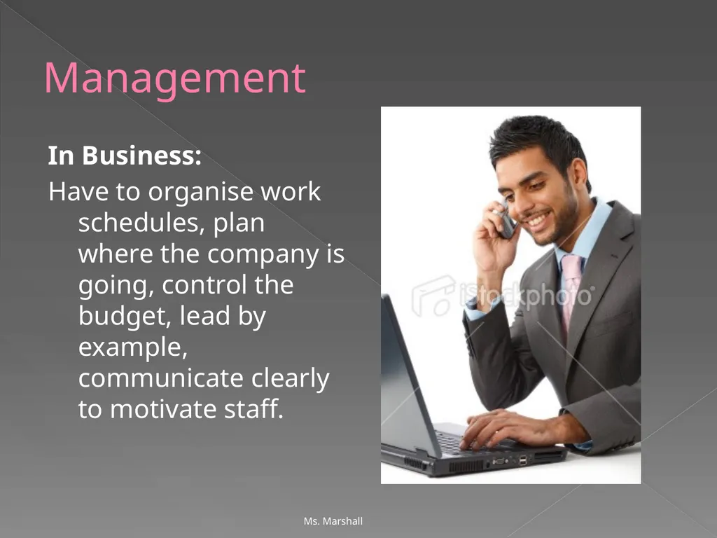 Management and Management Skills Chapters 5 & 6 - slide 7 of 39