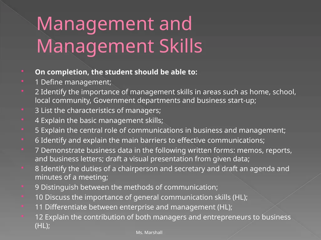 Management and Management Skills Chapters 5 & 6 - slide 2 of 39