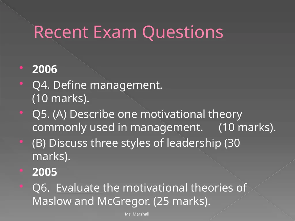 Management and Management Skills Chapters 5 & 6 - slide 38 of 39