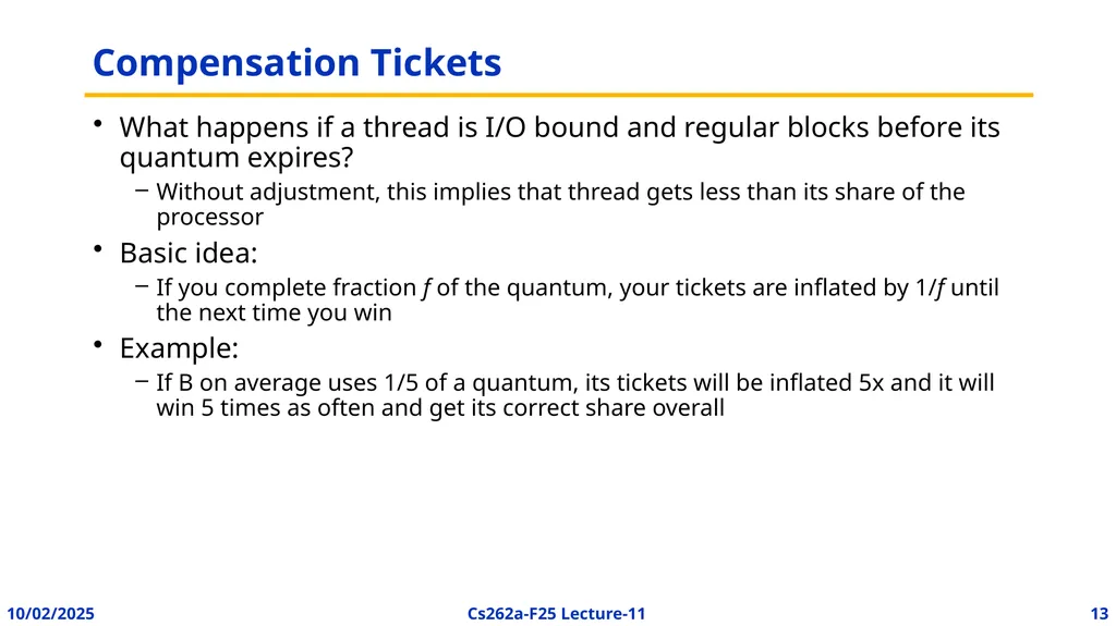 EECS 262a Advanced Topics in Computer Systems - slide 13 of 45