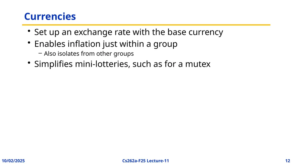 EECS 262a Advanced Topics in Computer Systems - slide 12 of 45