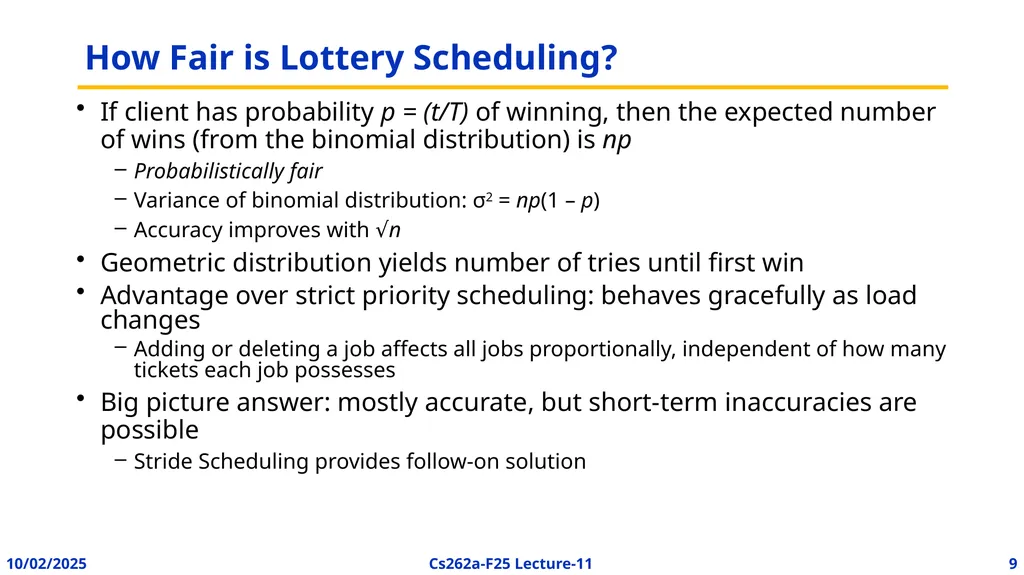 EECS 262a Advanced Topics in Computer Systems - slide 9 of 45