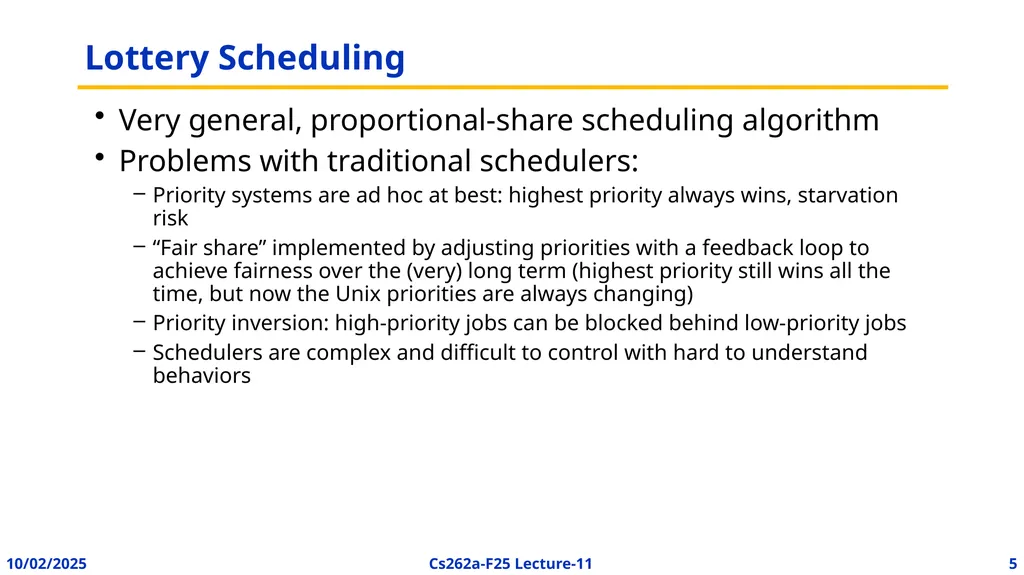 EECS 262a Advanced Topics in Computer Systems - slide 5 of 45