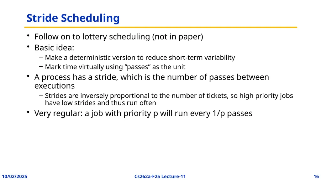 EECS 262a Advanced Topics in Computer Systems - slide 14 of 45