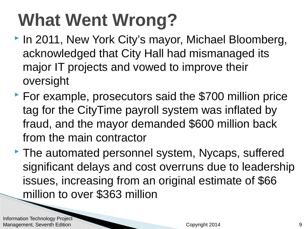 Chapter 12: Project Procurement Management Note: - slide 9 of 41