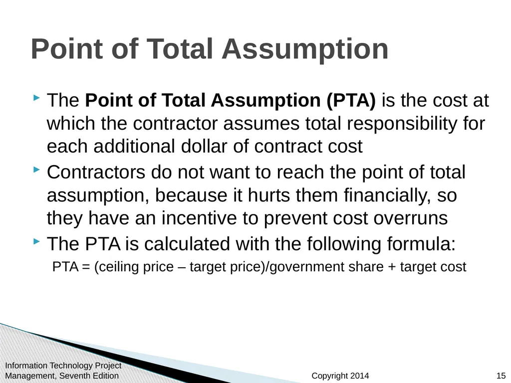 Chapter 12: Project Procurement Management Note: - slide 15 of 41