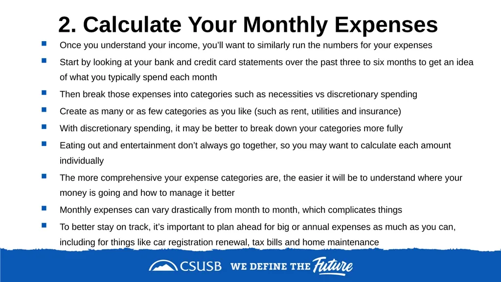 Step-by-Step Guide on How to Make a Budget Budget - slide 5 of 16