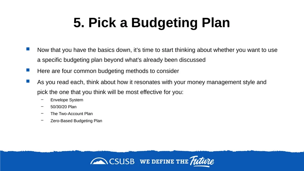 Step-by-Step Guide on How to Make a Budget Budget - slide 8 of 16