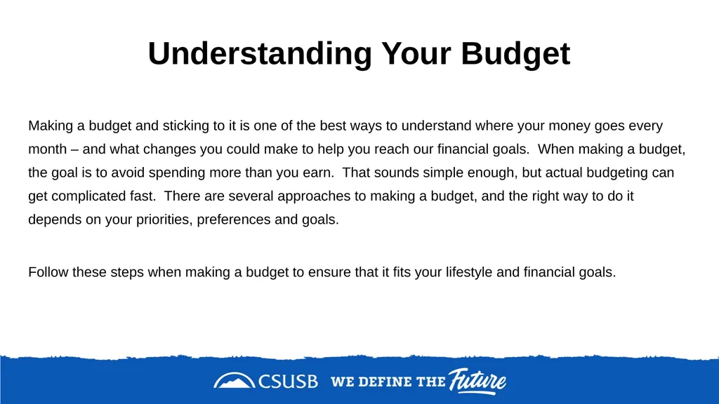 Step-by-Step Guide on How to Make a Budget Budget - slide 3 of 16