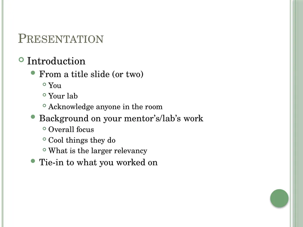 Presenting Your Research Planning Accept that it - slide 5 of 12