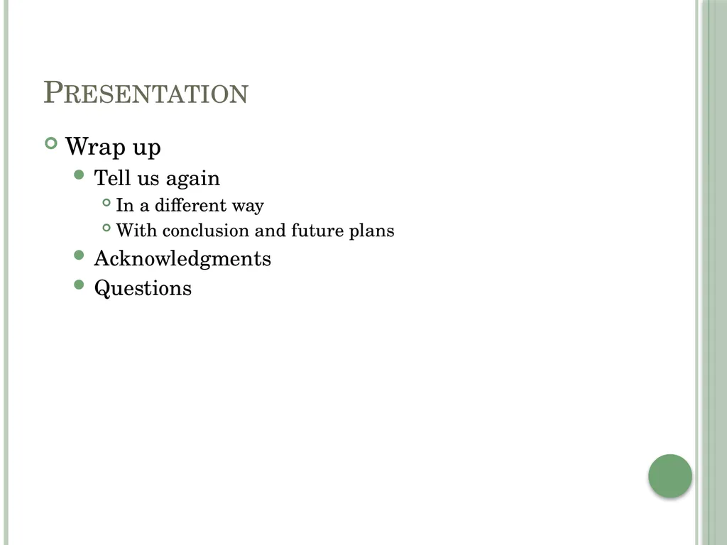 Presenting Your Research Planning Accept that it - slide 9 of 12