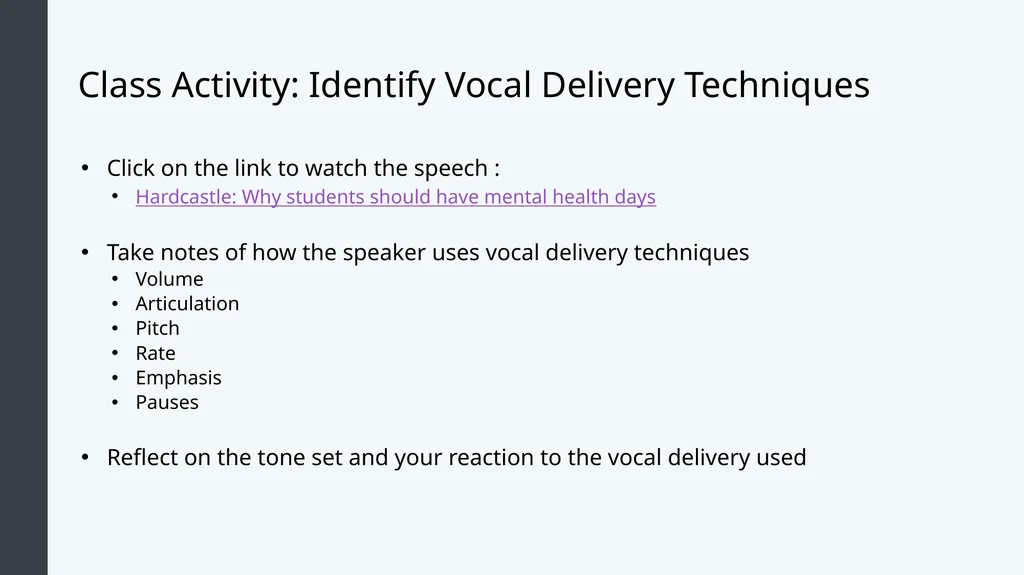 Public Speaking Module 8: Delivering Your Speech - slide 14 of 30