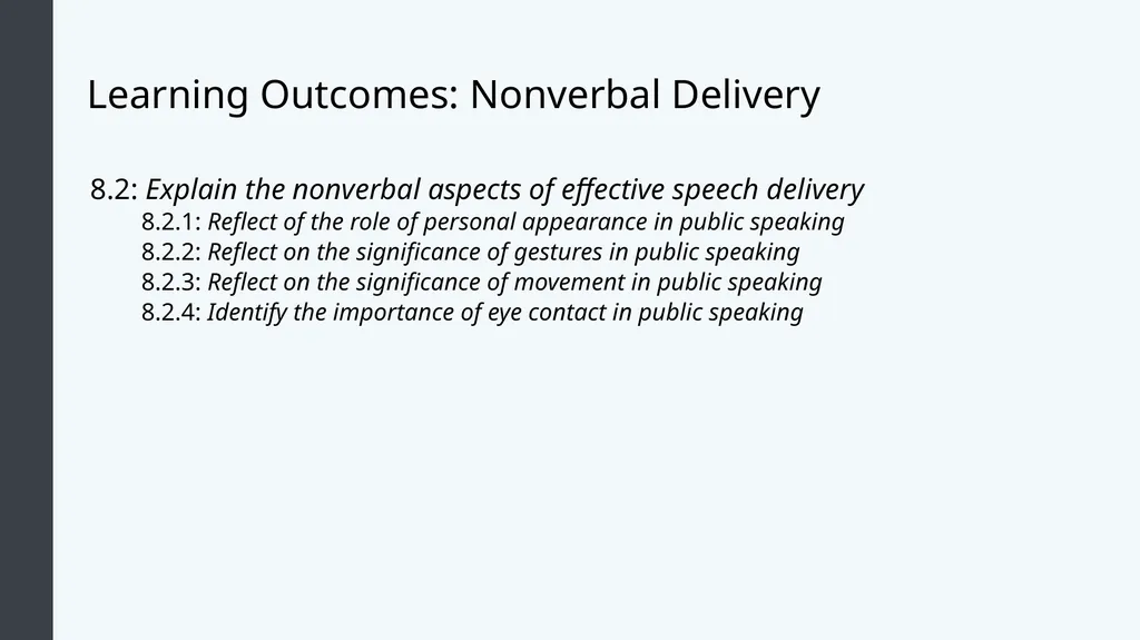 Public Speaking Module 8: Delivering Your Speech - slide 16 of 30