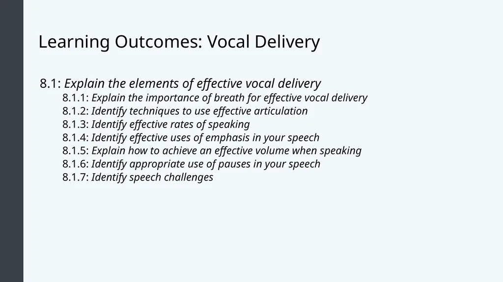 Public Speaking Module 8: Delivering Your Speech - slide 4 of 30