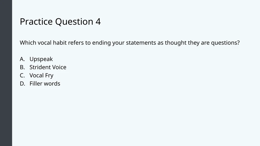 Public Speaking Module 8: Delivering Your Speech - slide 13 of 30