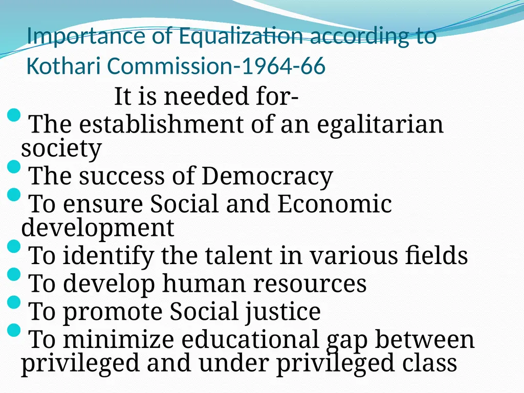 Equalization and Universalization of Elementary - slide 4 of 15