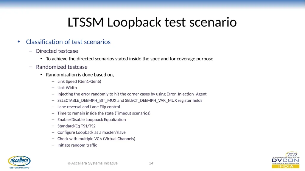 Efficacious verification of Loopback and - slide 14 of 36