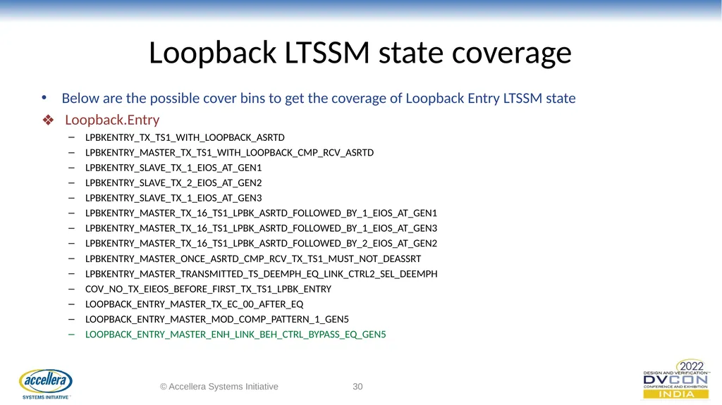 Efficacious verification of Loopback and - slide 30 of 36