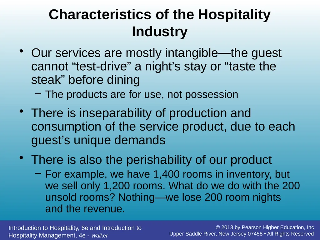 Introducing Hospitality Chapter 1 John R. Walker - slide 19 of 40