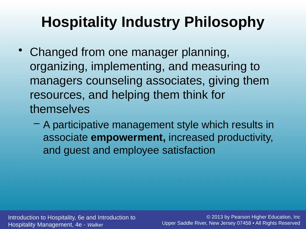 Introducing Hospitality Chapter 1 John R. Walker - slide 21 of 40