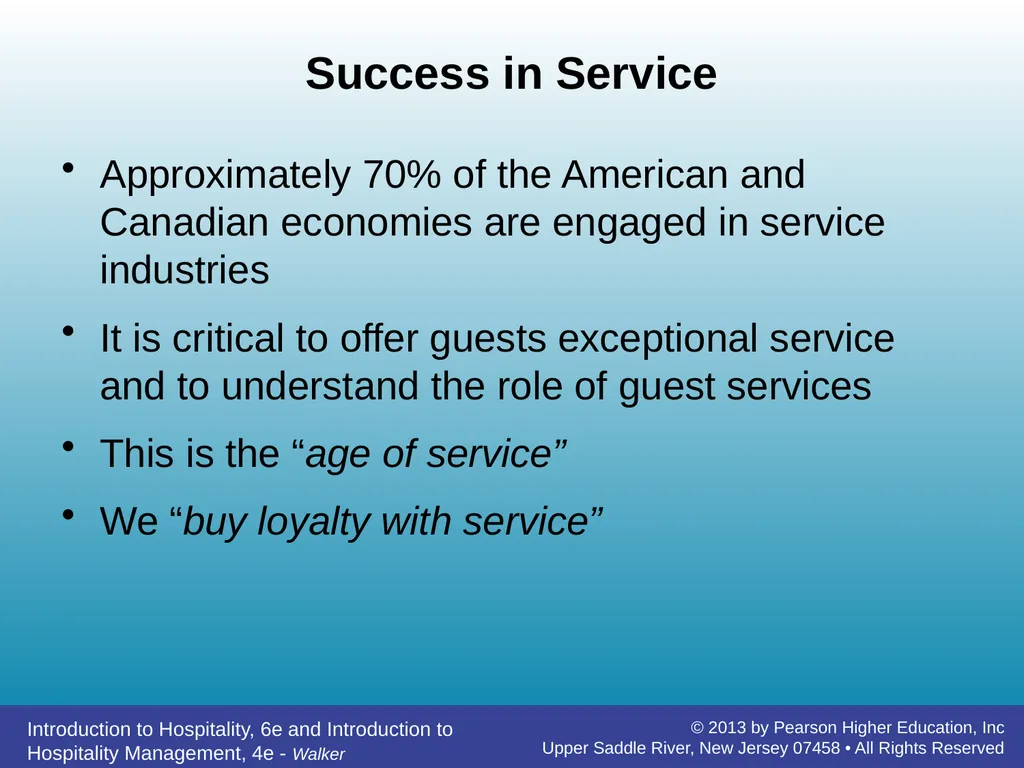Introducing Hospitality Chapter 1 John R. Walker - slide 24 of 40