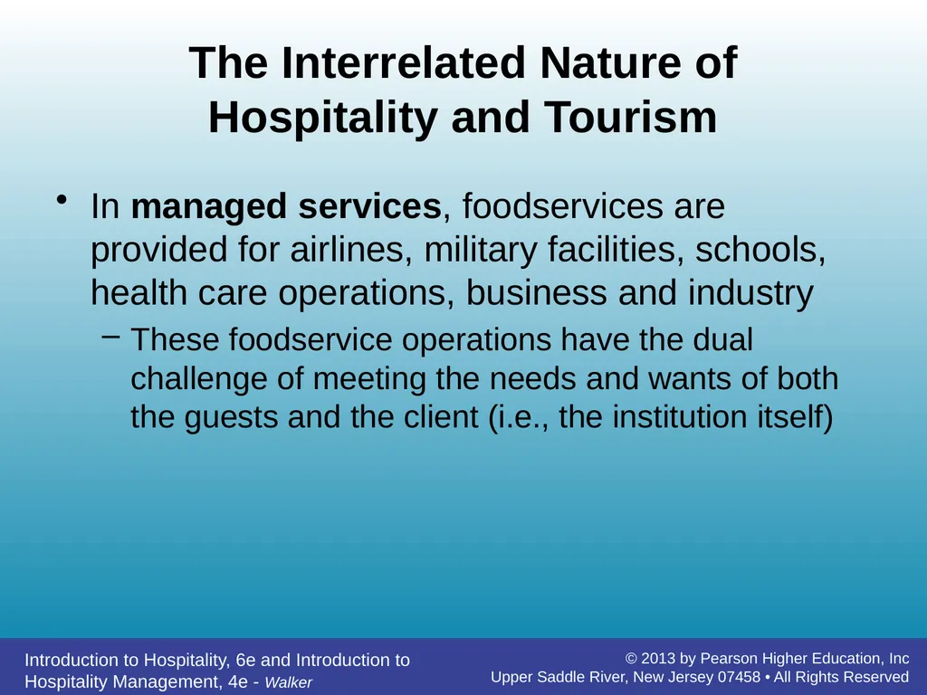 Introducing Hospitality Chapter 1 John R. Walker - slide 17 of 40
