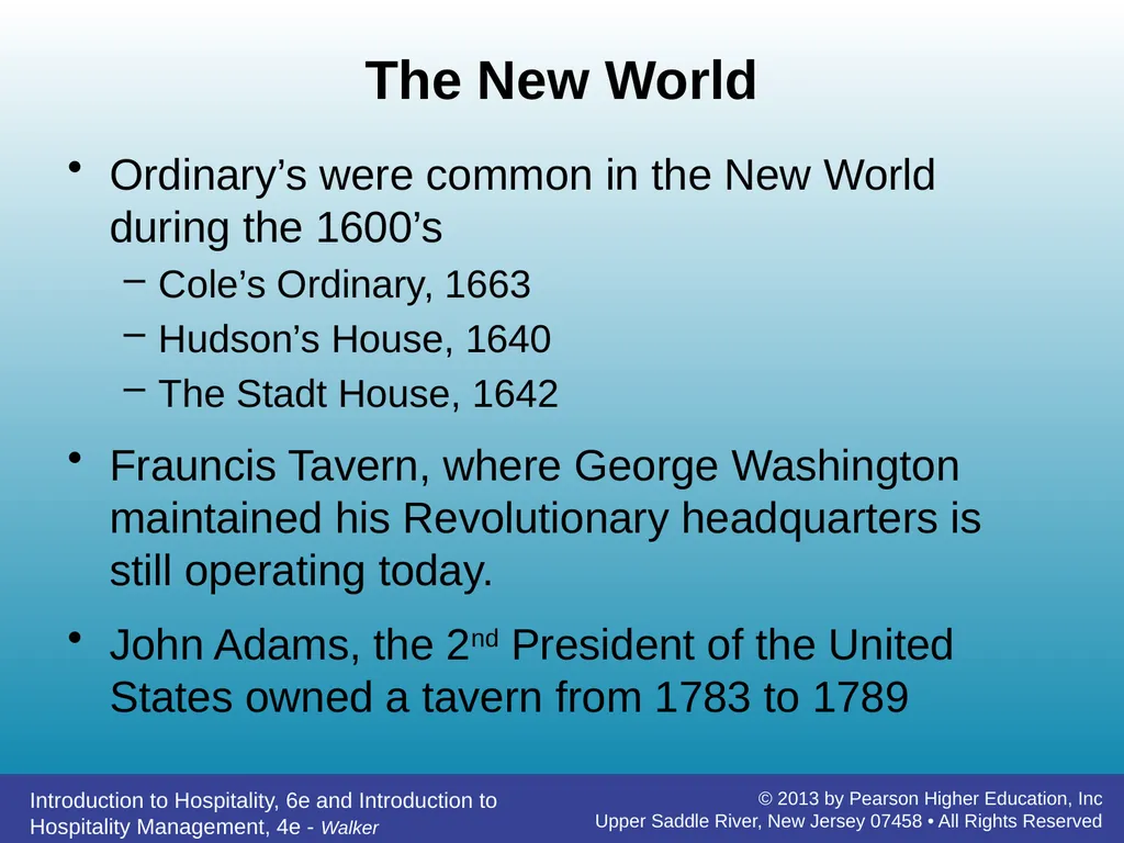 Introducing Hospitality Chapter 1 John R. Walker - slide 7 of 40