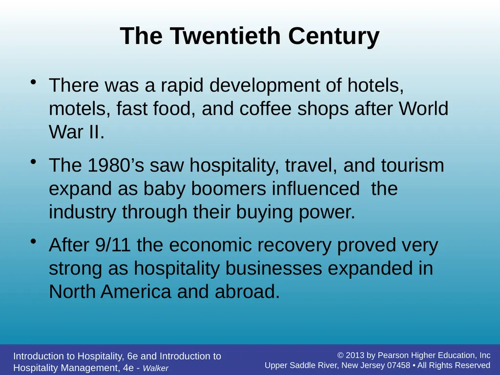 Introducing Hospitality Chapter 1 John R. Walker - slide 10 of 40